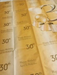 4X6ft Gold 30th Birthday Aged to Perfection Photography Backdrop