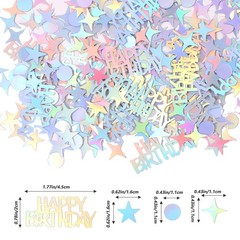 Birthday Confetti Table Decorations Glitter Metallic Colorful Party DIY Crafts