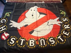 Spirit Halloween Ghostbusters Party Pack PVC Tablecloth Logo Flag Banner Decor