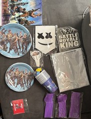 Fortnite Battle Royale party supplies set For 12 Med Pack & Stickers