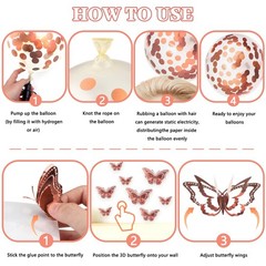 ZERODECO Birthday Party Decorations for Women, Rose Gold Black