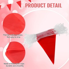Pennant Banners 200 Feet Long, Triangle Hanging Flags String DIY Party Decor