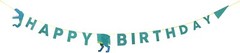 Talking Tables Party Dinosaurs Happy Birthday Garland Banner 11.5 ft