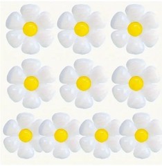 10PC Large White Daisy Flower Balloon Foil Mylar Wedding Baby Shower Party