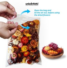 8 oz Mixed Dried Flowers Biodegradable Confetti Real Petals Wedding Craft