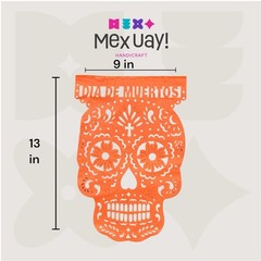 Dia De Los Muertos/ Day of Dead Banner, Multicolor Sugar Skull Garland 3PACK