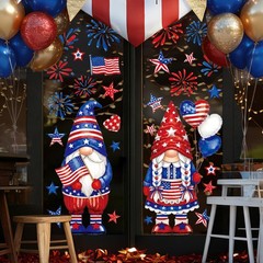 JarThenaAMCS 13.8 x 39.4» Extra Large Patriotic x 39.4 inch, Red, Blue