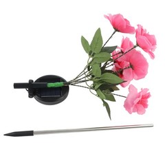 Bright Solar Rose Lights for Garden 7 Head Bundle Ground Inserted Decoration