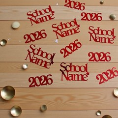 25 x Pieces Personalised Prom Decor, Table Scatter, Prom 2026, School Name