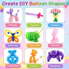 Kit de globos con bomba, globos largos giratorios, decoraciÃ³n para fiestas