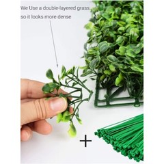 NEW Artificial Plants Grass Wall Backdrop Decoration Boxwood Hedge Panels