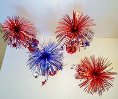 15 Foil Helium Balloon Weights Birthday Party or 4th of July Fireworks Decor
