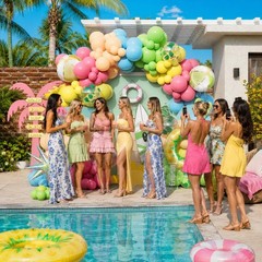 Summer Pool Party Decorations, Tropical 162pcs Pastel Colorful Balloons with …