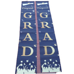 2 DAZONGE blue and yellow Graduation Party Decorations, Congrats Grad