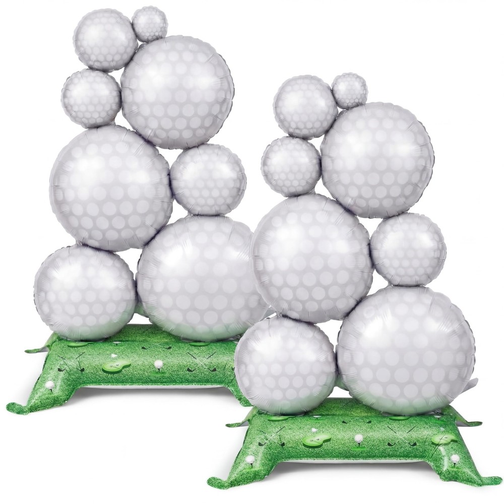 2 Pcs 3.5 ft Giant Self Standing Golf Balloons Freestanding Foil Balloons for…