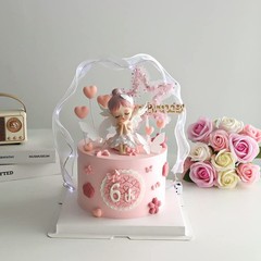 Cute Cake Topper Decoration Desktop Ornament for Baking Car Home Decor Piece