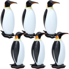 6 Pcs 20.5″ Inflatable Penguin Birthday Decorations – Cute Pool Party & Summer D