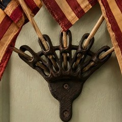 Five Tea-Stained Flags, Vintage US Small Flags Patriotic Decoration For Wall Art