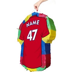 Personalised Shirt Pinata Soccer Jersey kit football party game Birthday Sports