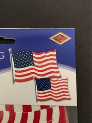Beistle American Flag Cutouts 6 Pieces 5.75 to 8.5 inches