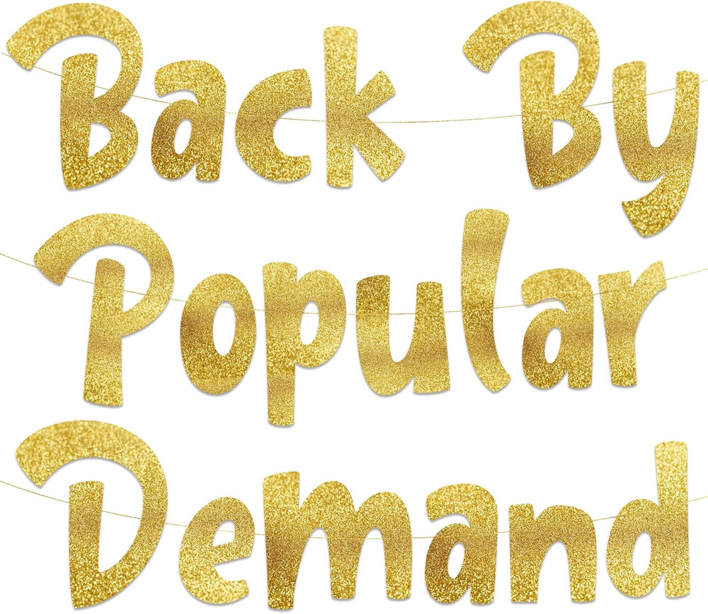 Glitter Banner Popular Demand
