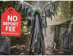5 Ft. 8″ Reaper with Animated Wings Halloween Decoration – ATC