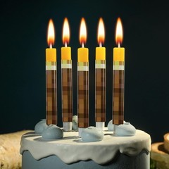 10-Pieces Birthday Candles for Miner Crafting, Birthday Party Decorations, Pi…