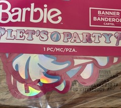 BARBIE~Large Birthday Party Decorations Lot NEW! Invitations,Banner,Table, Etc