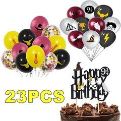 Harry Potter Birthday Decorations 23pcs Wizard Theme Party Supplies Balloon Cake