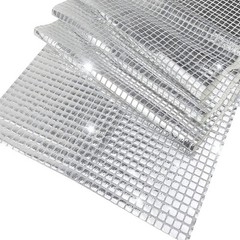 Silver Glitter Disco Table Runner 30x180cm Mirror Sparkle Retro Party Decor AU