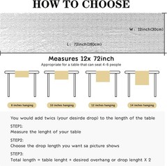 2 Packs 12 x 72 inches Sequin Table Runner, Silver Glitter Table Runner for
