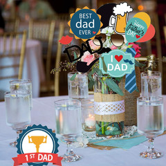 Father’S Day Photo Booth Props Birthday Party Accessory Funny We Love Dad Theme