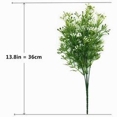 CATTREE Artificial Plants, Faux Plastic Pearl 13.5 inches, Grass-4pcs