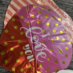 Valentine’s Day Balloons 16 Pack Foil Love Heart Cute Bouquet Fun Gift New