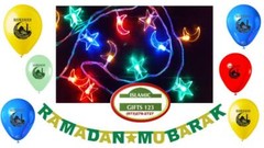 Ramadan decor 44 Pcs string Light + Banner + balloons Ramadan Gift Islamic gifts
