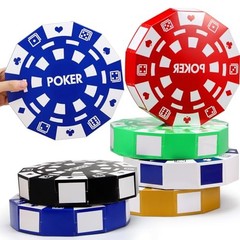 Pcs Casino Theme Party Decorations 9 Inch Large Poker Chip Favor Boxes 12