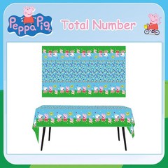 3Pcs Peppa Pig Disposable Plastic Tablecloth Kids Birthday Party Table Cover NEW