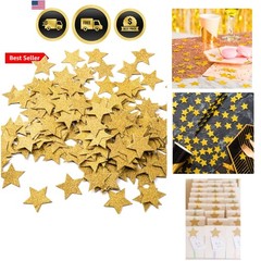 Glitter Five Stars Confetti Wedding Party Decor and Table Decor, 1.2’’ in Dia…
