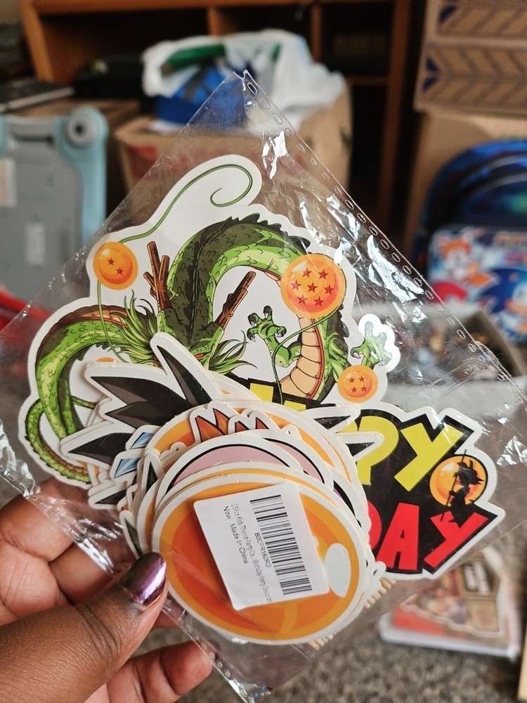 Dragonball Z Cupcake Topper Birthday Party Decoration