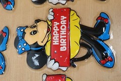 Vintage Disney Minnie Mouse Plastic Happy Birthday Party Wall Decorations 3D x10