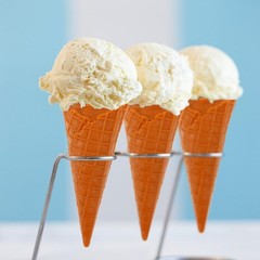 1 PCS Artificial Ice Cream Cone Model 4.5 Inch PVC Simulated Dessert Display