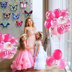 108Pcs Butterfly Party Decoration Set For Holiday , Birthday