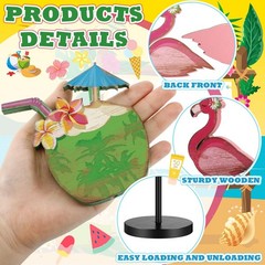 5 Pcs Summer Beach Table Decor Tropical Hawaii Centerpiece for Table Summer F…