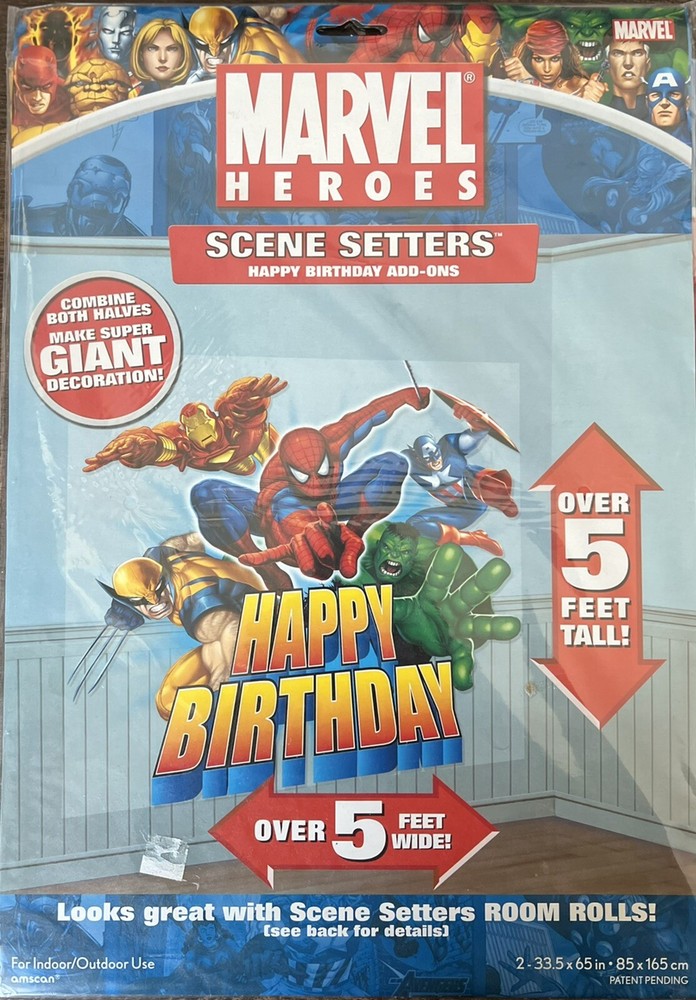 Marvel Heroes Scene Setters—Iron Man, Captain America, Spider Man And Others