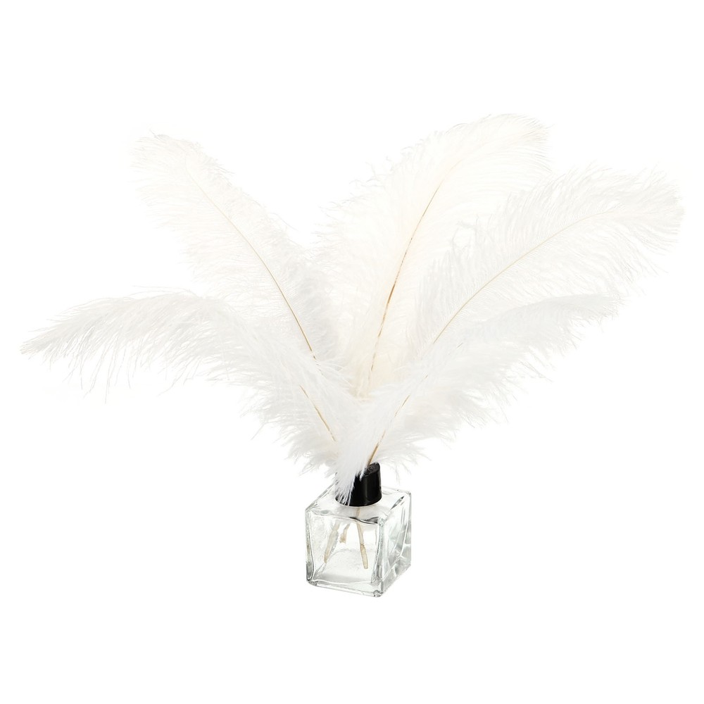 100 Pcs Natural Black / White Ostrich Feathers for Wedding White