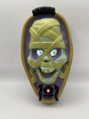 Halloween Mummy Skeleton Head Light Up Eyes Wall Hanging See Description H2