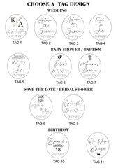 Personalized Wedding Favor Magnet, Elegant Wedding Magnets for Guests