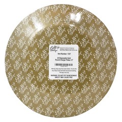 Gift Boutique 24 Disposable Gold Round Charger Plates 13 Dinner Table Serving…