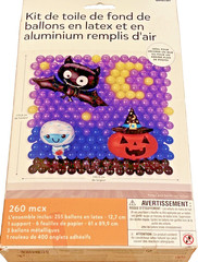 Halloween Latex Foil Balloon Backdrop Kit Wall Decoration 260 Pieces Bat Pumpkin