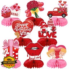 JULMELON Valentines Day Honeycomb Centerpiece